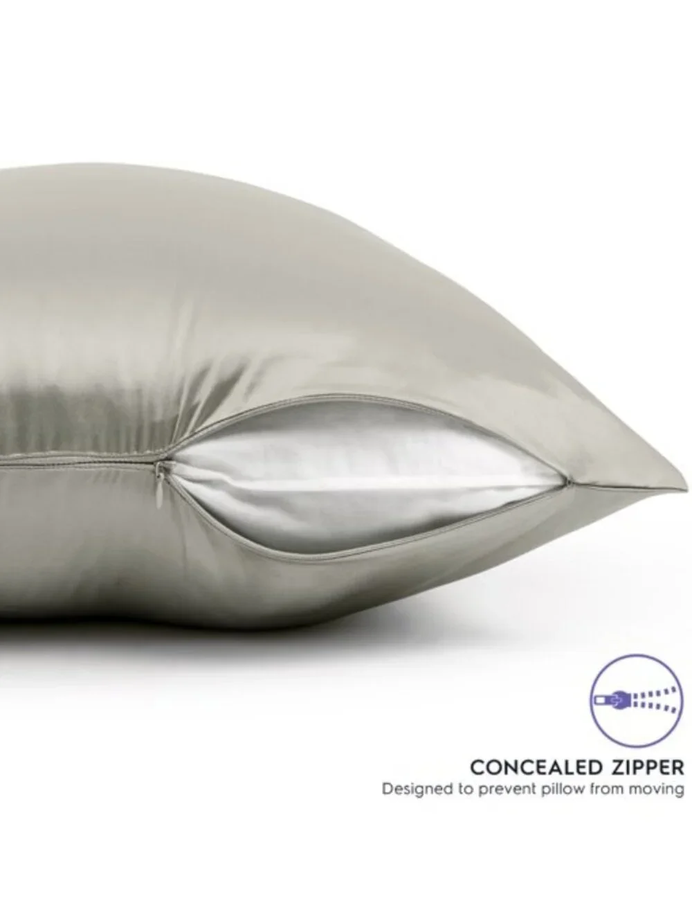 NEW TAFTS 27 Momme 100% Pure Mulberry Silk Pillowcase & Sleep Mask in COOL WHITE
